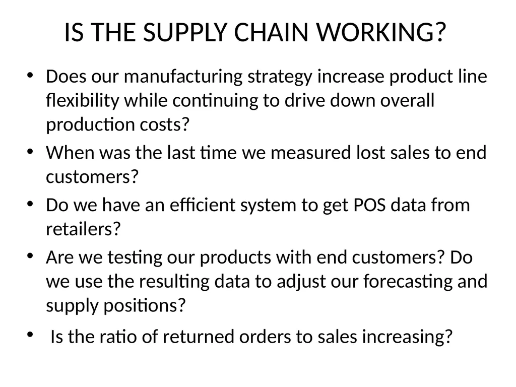 SUPPLY CHAIN MANAGEMENT Value Chain Supply side- - slide 30 of 52