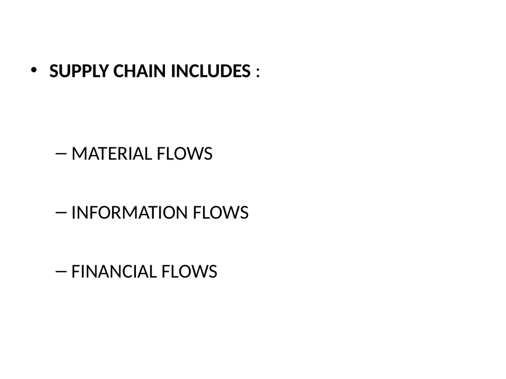 SUPPLY CHAIN MANAGEMENT Value Chain Supply side- - slide 4 of 52