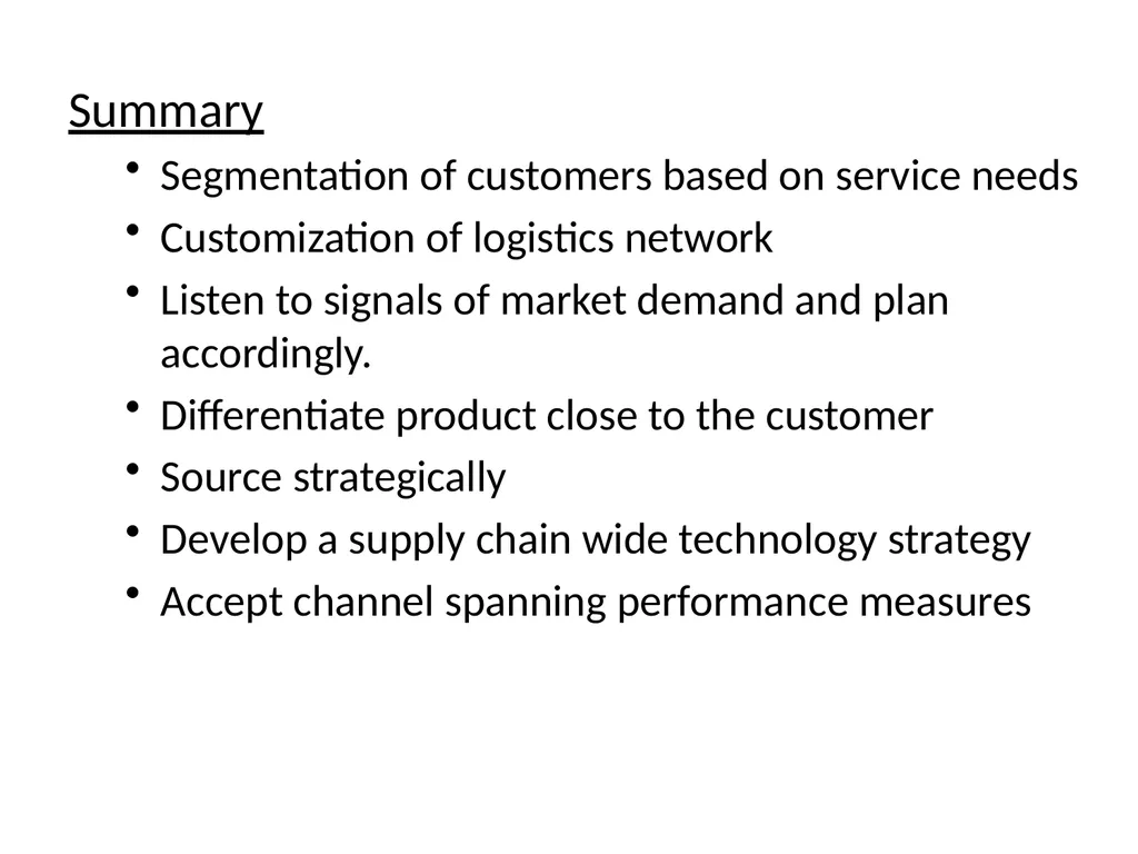 SUPPLY CHAIN MANAGEMENT Value Chain Supply side- - slide 34 of 52