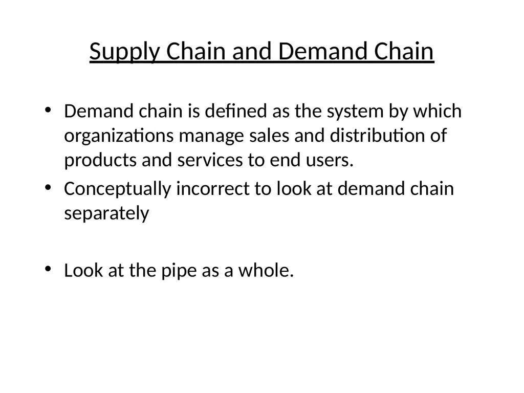 SUPPLY CHAIN MANAGEMENT Value Chain Supply side- - slide 9 of 52