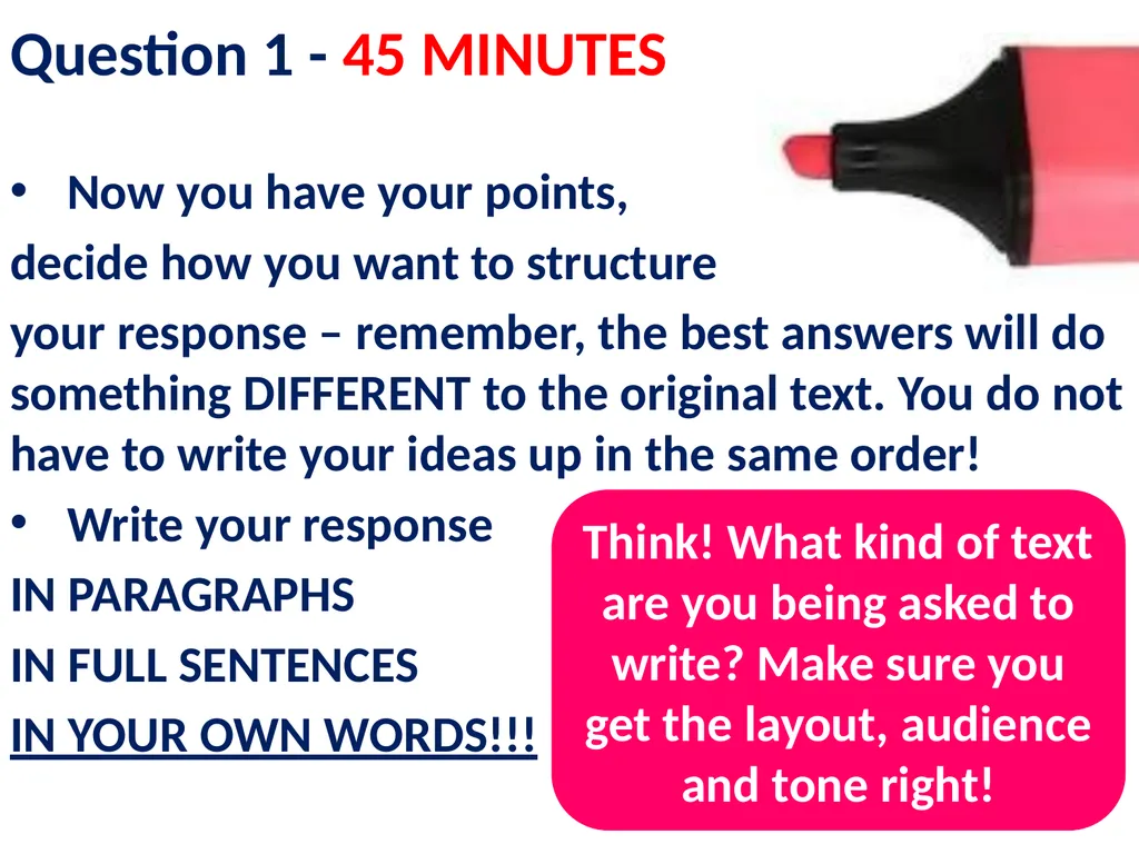 iGCSE Walking-Talking Mock Exam You should have: - slide 11 of 11