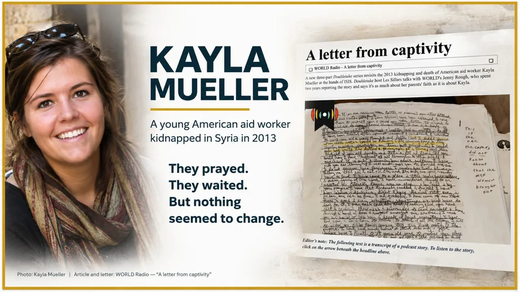 KAYLA MUELLER A young American aid worker - slide 1 of 17