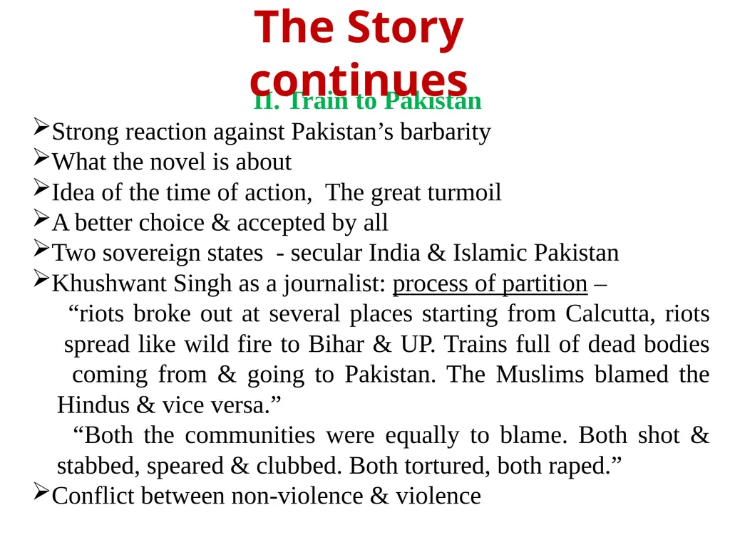 1 TRAIN TO PAKISTAN A Partition Novel by Khushwant - slide 21 of 33