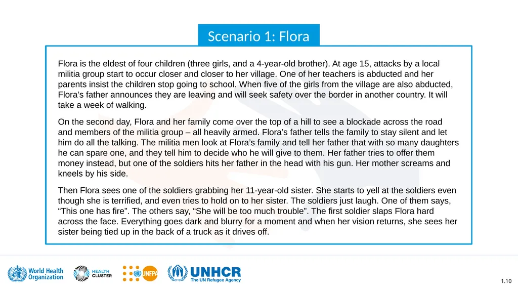 Clinical management of rape and intimate partner - slide 10 of 26