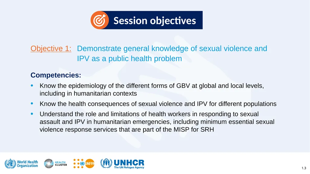 Clinical management of rape and intimate partner - slide 3 of 26