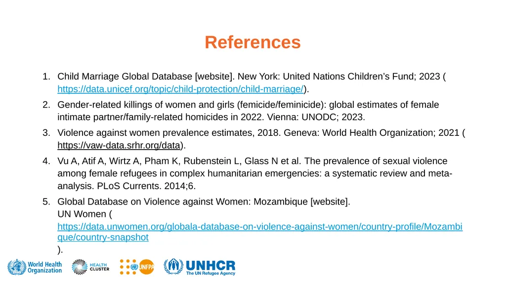Clinical management of rape and intimate partner - slide 26 of 26
