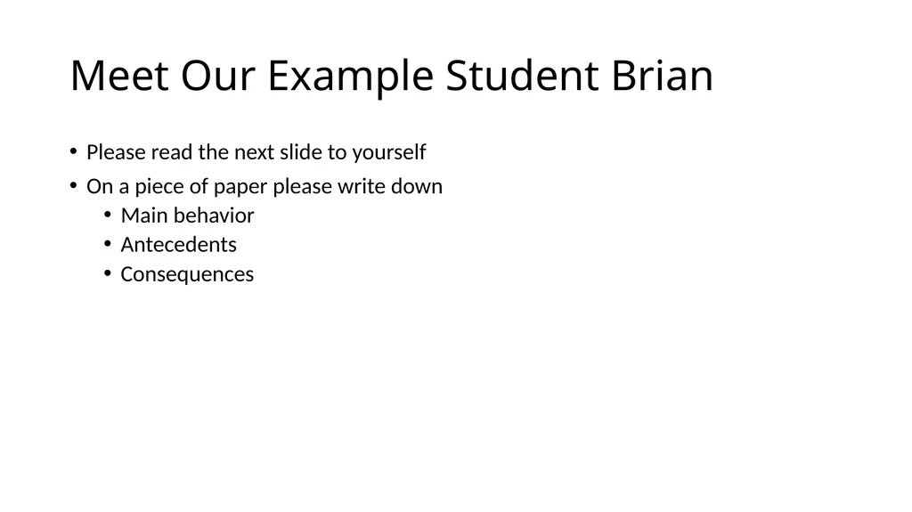 Competing Behaviors Pathways and Behavior Support - slide 11 of 64
