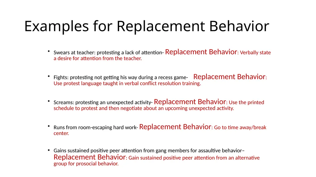 Competing Behaviors Pathways and Behavior Support - slide 42 of 64