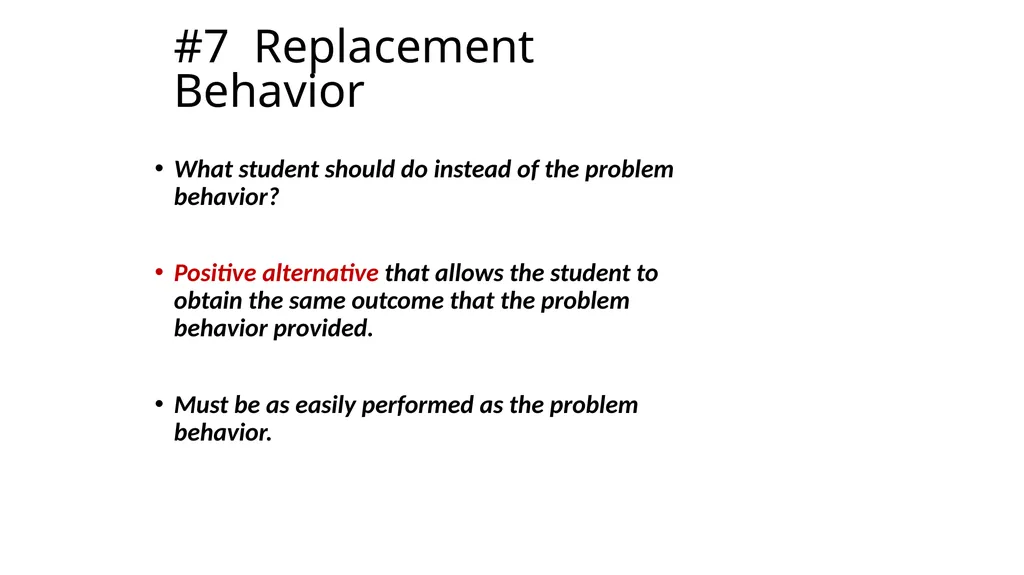 Competing Behaviors Pathways and Behavior Support - slide 41 of 64