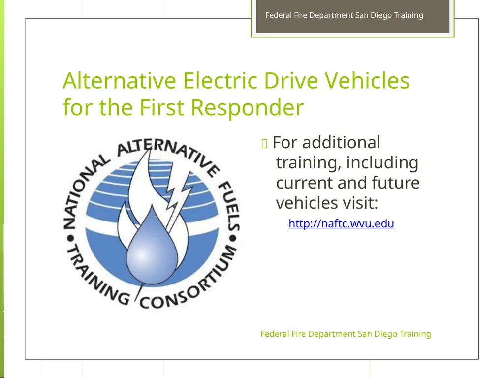 Fire Department San Diego Training Alternative - slide 72 of 72
