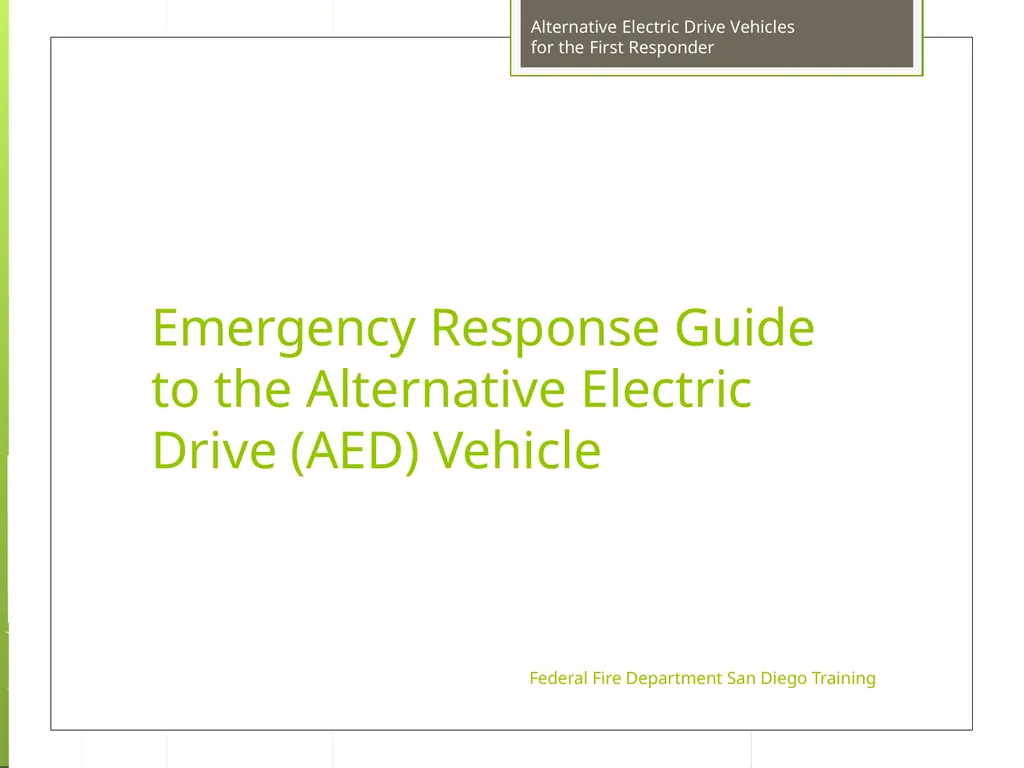 Fire Department San Diego Training Alternative - slide 63 of 72