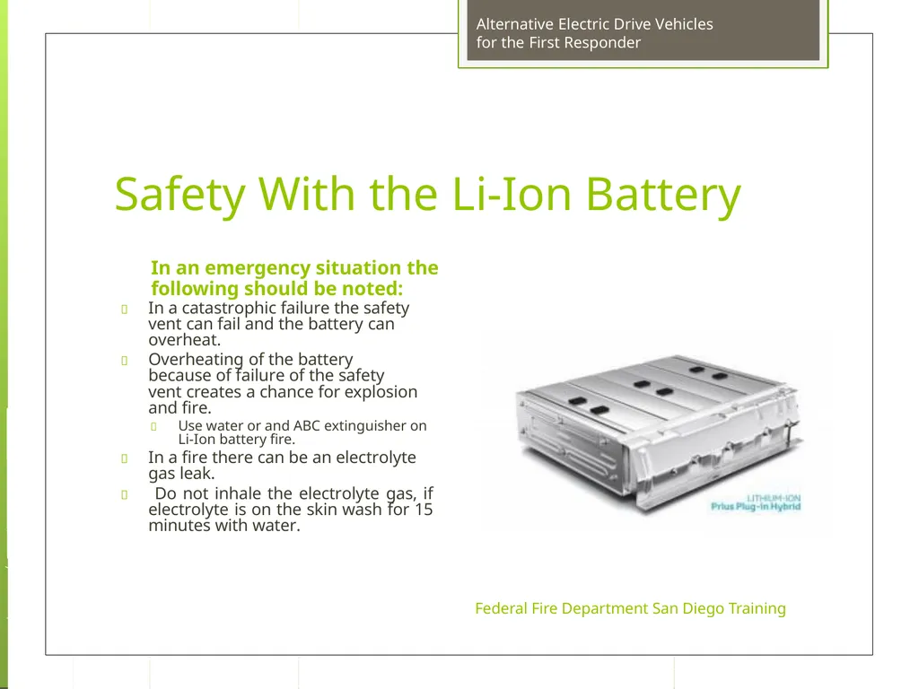 Fire Department San Diego Training Alternative - slide 32 of 72