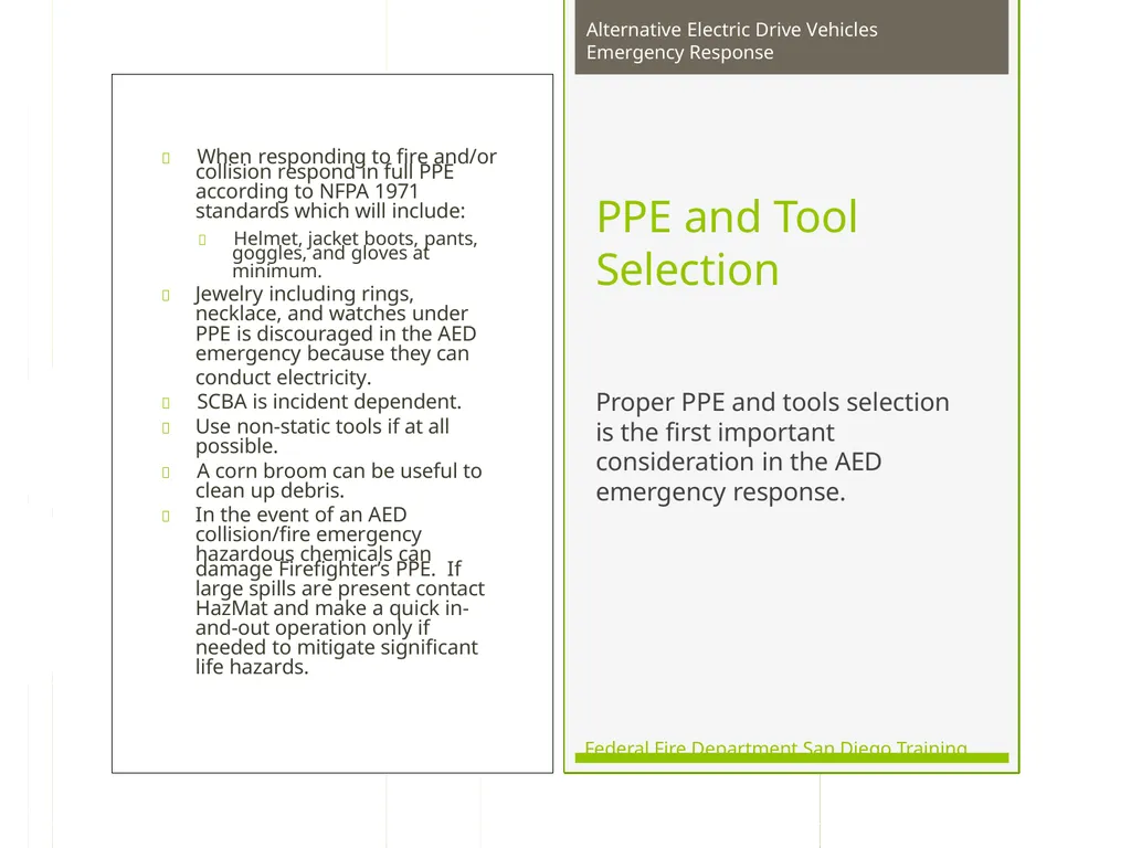 Fire Department San Diego Training Alternative - slide 64 of 72