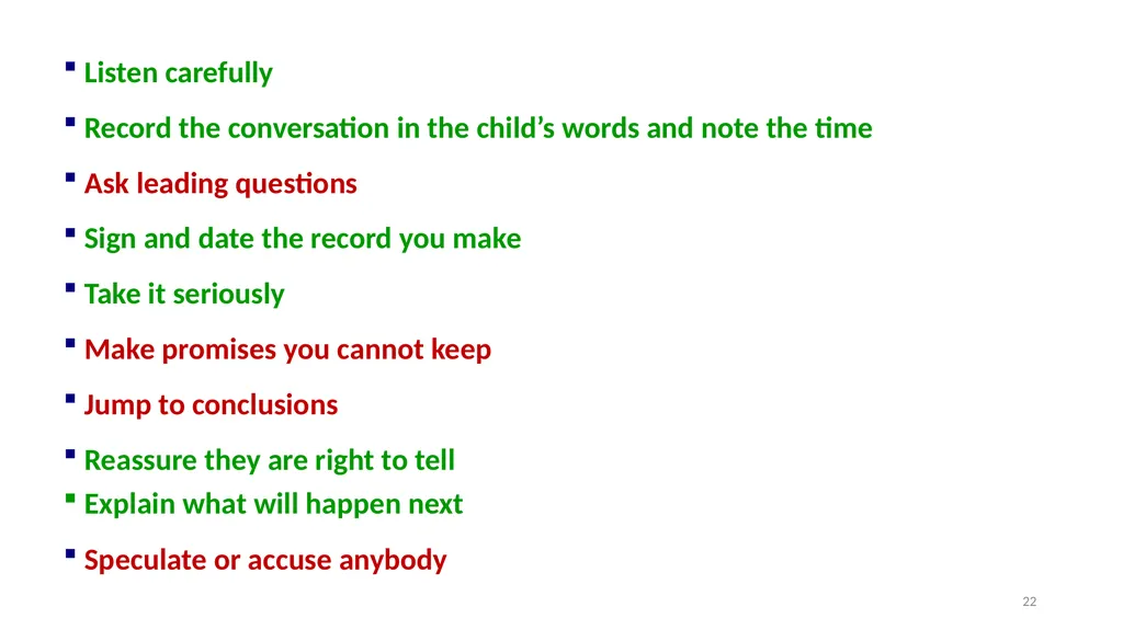 Welcome​ to Safeguarding Children Level 1 session - slide 22 of 45