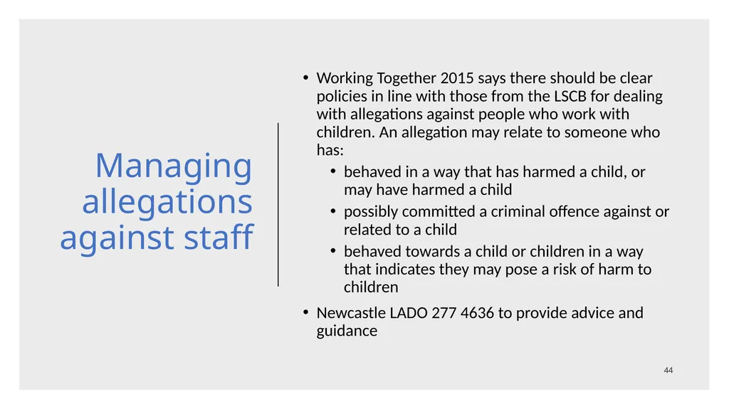 Welcome​ to Safeguarding Children Level 1 session - slide 44 of 45