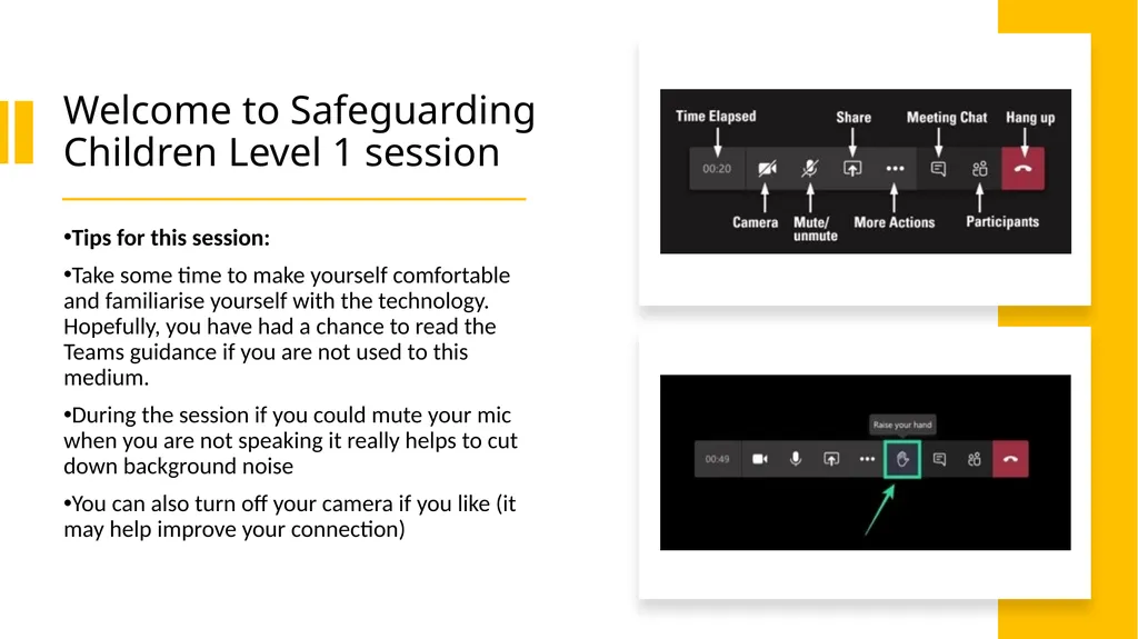 Welcome​ to Safeguarding Children Level 1 session - slide 1 of 45