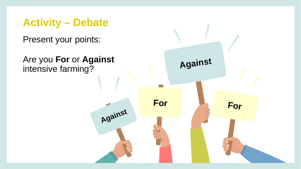 RESOURCE 3 INTENSIVE FARMING Learning Intentions - slide 6 of 6