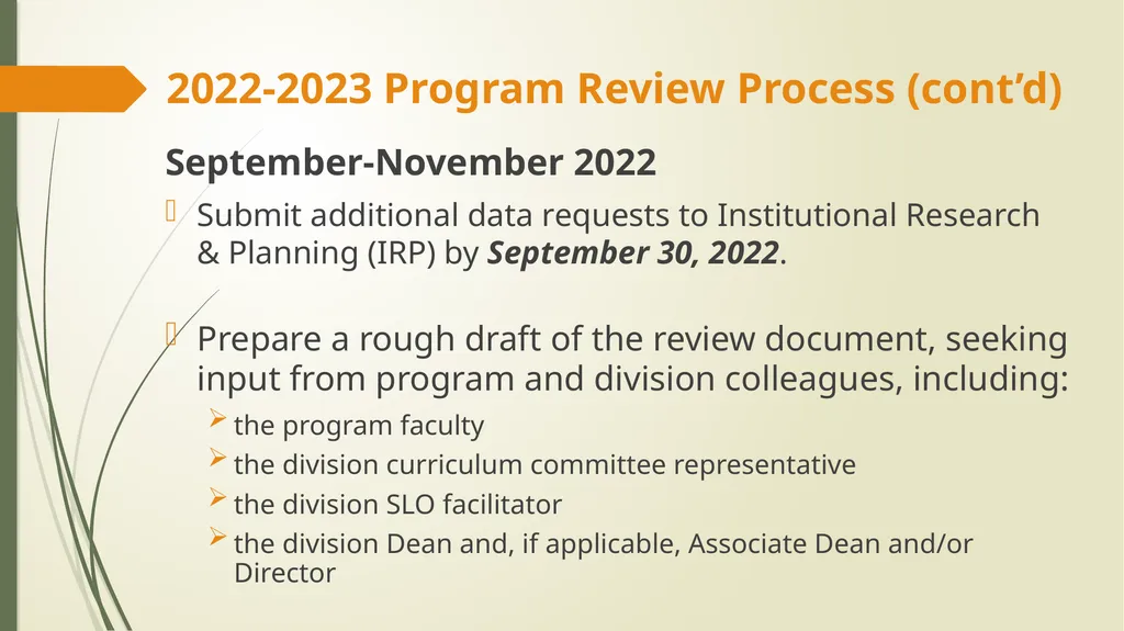 2022-2023 Program Review El Camino College - slide 7 of 39