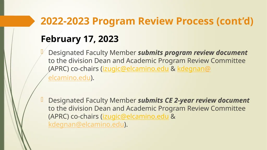 2022-2023 Program Review El Camino College - slide 9 of 39