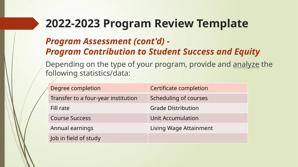 2022-2023 Program Review El Camino College - slide 16 of 39