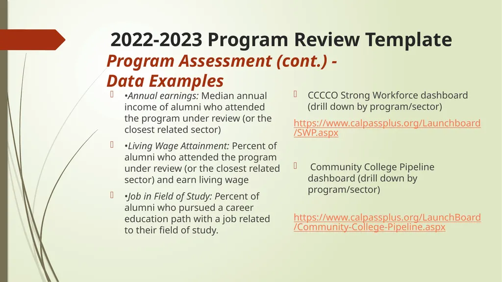 2022-2023 Program Review El Camino College - slide 21 of 39