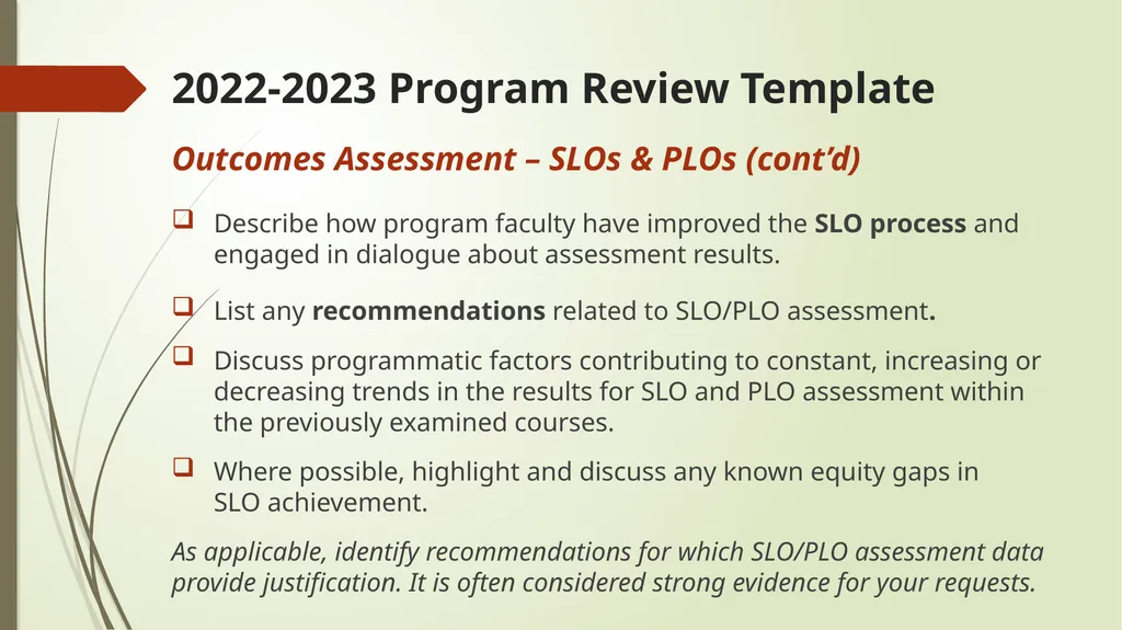2022-2023 Program Review El Camino College - slide 25 of 39