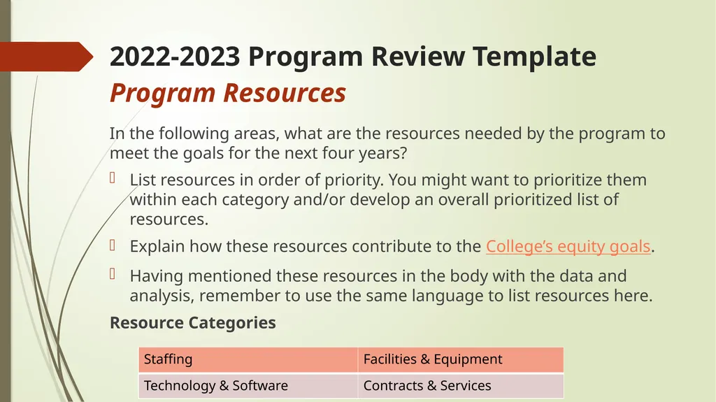 2022-2023 Program Review El Camino College - slide 29 of 39