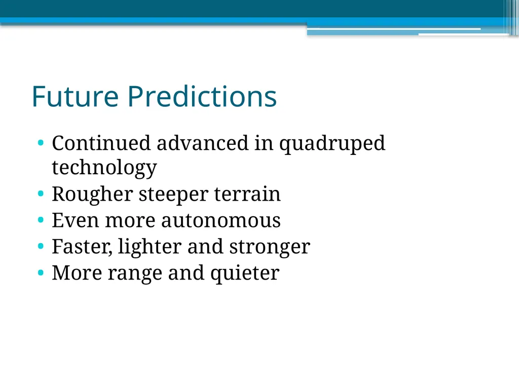 Boston Dynamic’s Quadruped Robots Ben Reed - slide 7 of 8