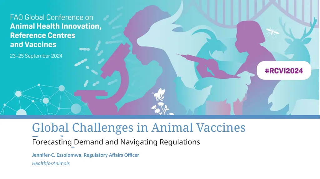 Global Challenges in Animal Vaccines Development - slide 1 of 12