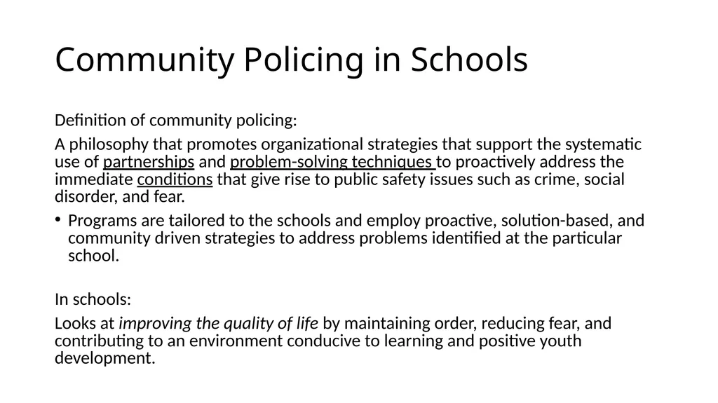 School-Law Enforcement Partnerships Module I. - slide 5 of 67