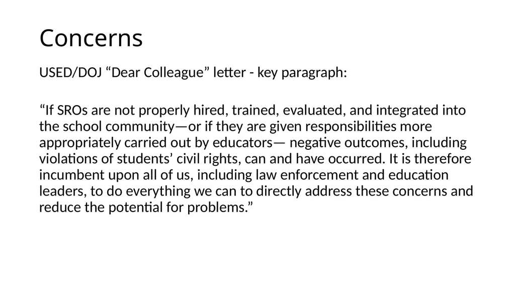 School-Law Enforcement Partnerships Module I. - slide 13 of 67