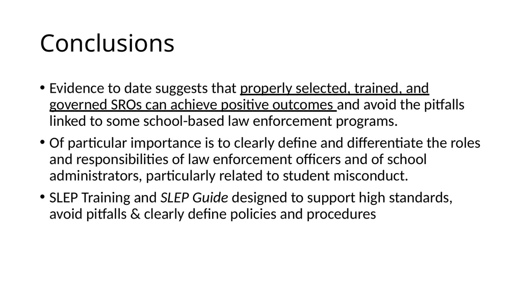 School-Law Enforcement Partnerships Module I. - slide 11 of 67