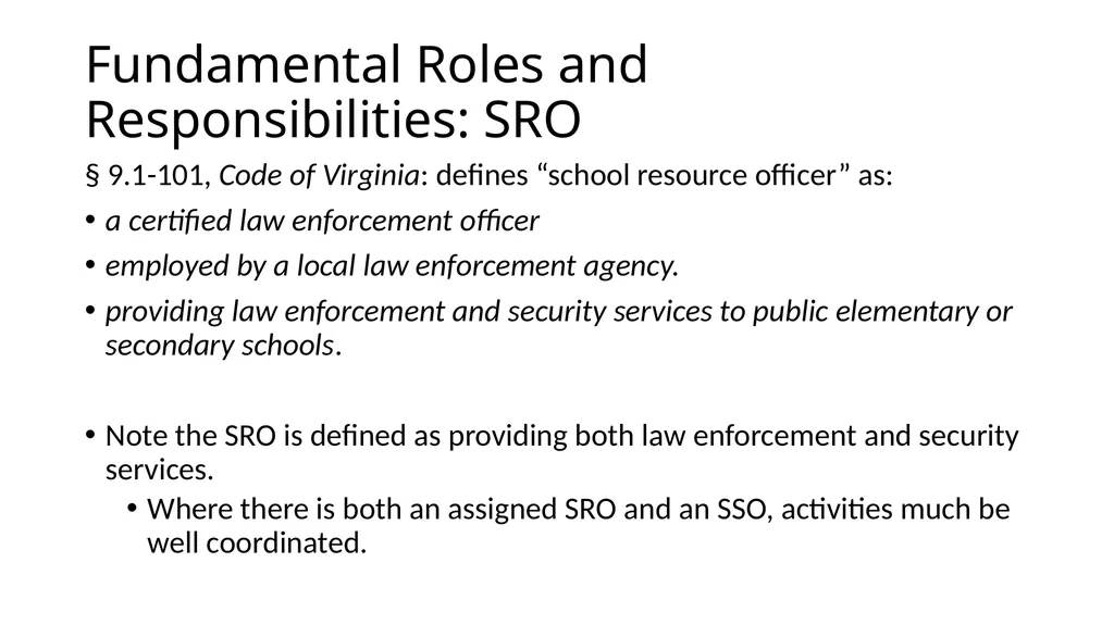School-Law Enforcement Partnerships Module I. - slide 39 of 67