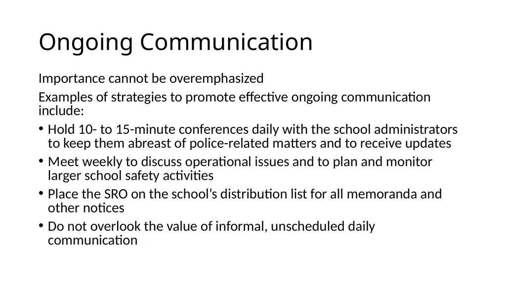 School-Law Enforcement Partnerships Module I. - slide 57 of 67
