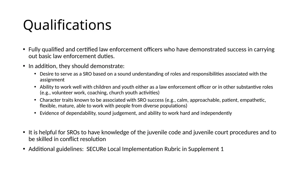 School-Law Enforcement Partnerships Module I. - slide 40 of 67