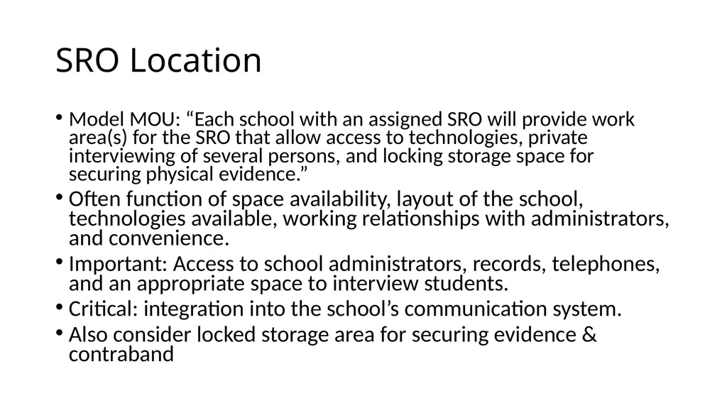 School-Law Enforcement Partnerships Module I. - slide 58 of 67