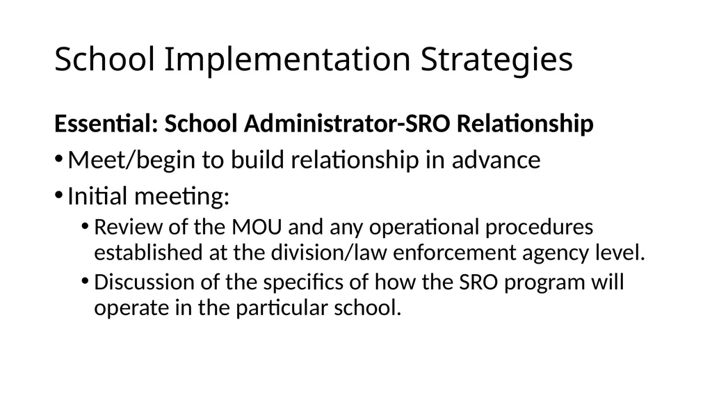 School-Law Enforcement Partnerships Module I. - slide 54 of 67