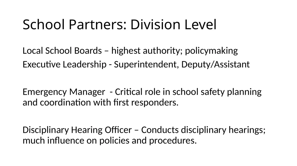 School-Law Enforcement Partnerships Module I. - slide 51 of 67
