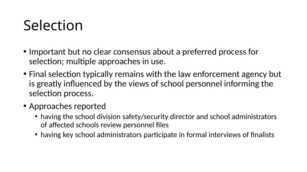 School-Law Enforcement Partnerships Module I. - slide 41 of 67
