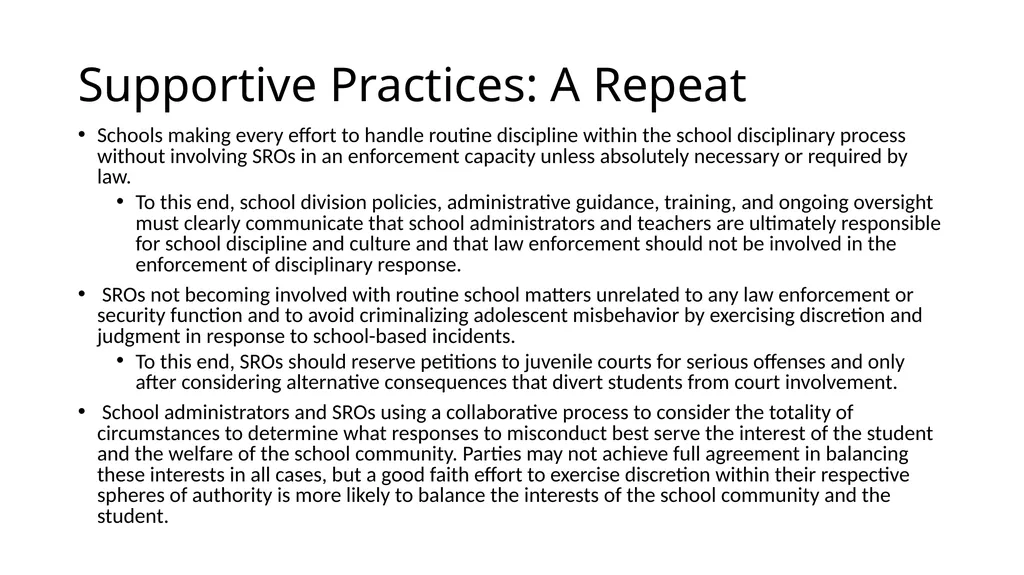 School-Law Enforcement Partnerships Module I. - slide 61 of 67