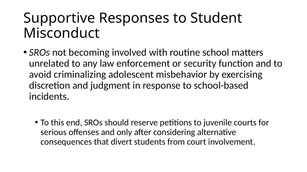 School-Law Enforcement Partnerships Module I. - slide 27 of 67