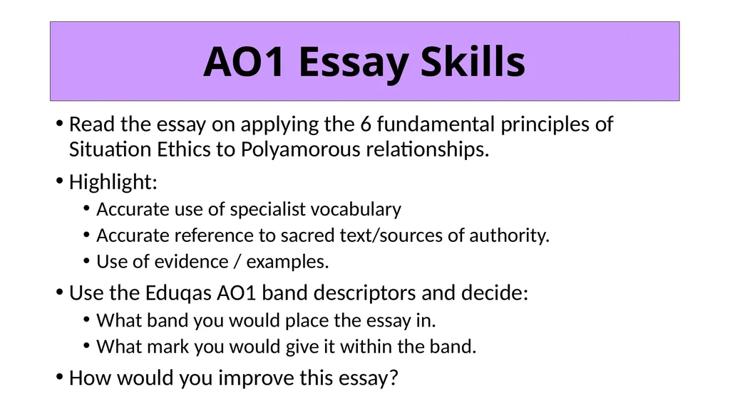 ETHICS Theme 3: Teleological Ethics C: Application - slide 19 of 20