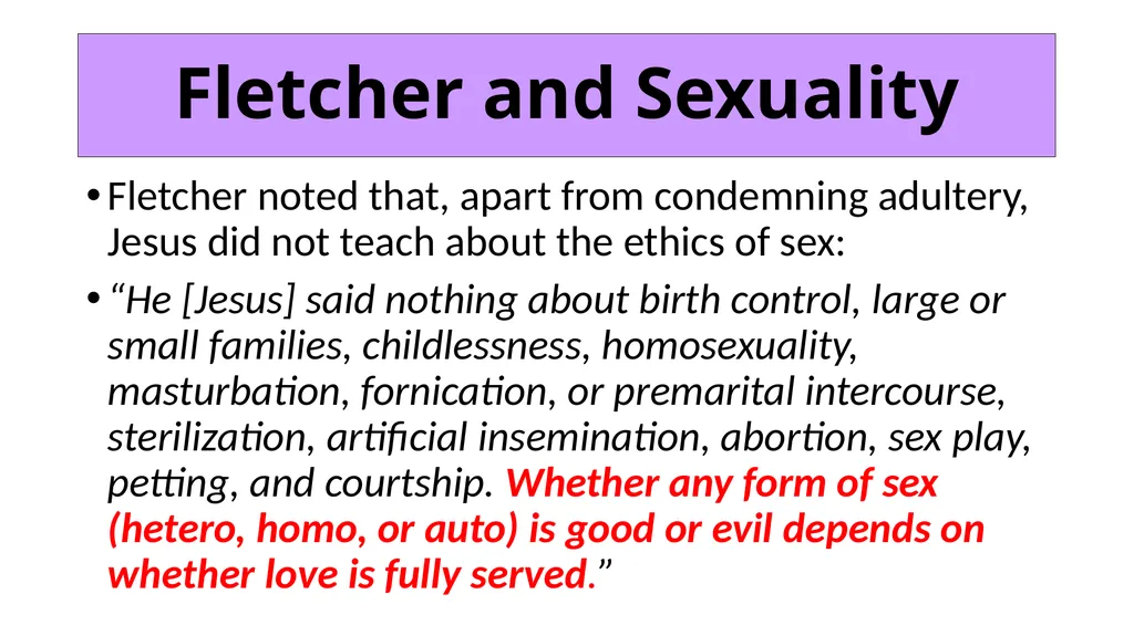 ETHICS Theme 3: Teleological Ethics C: Application - slide 6 of 20