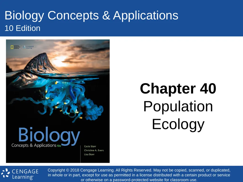 Biology Concepts & Applications 10 Edition Chapter - slide 1 of 48