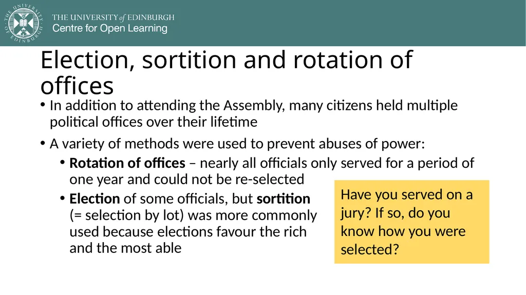 Democracy in Theory and Practice 2. Classic - slide 13 of 35