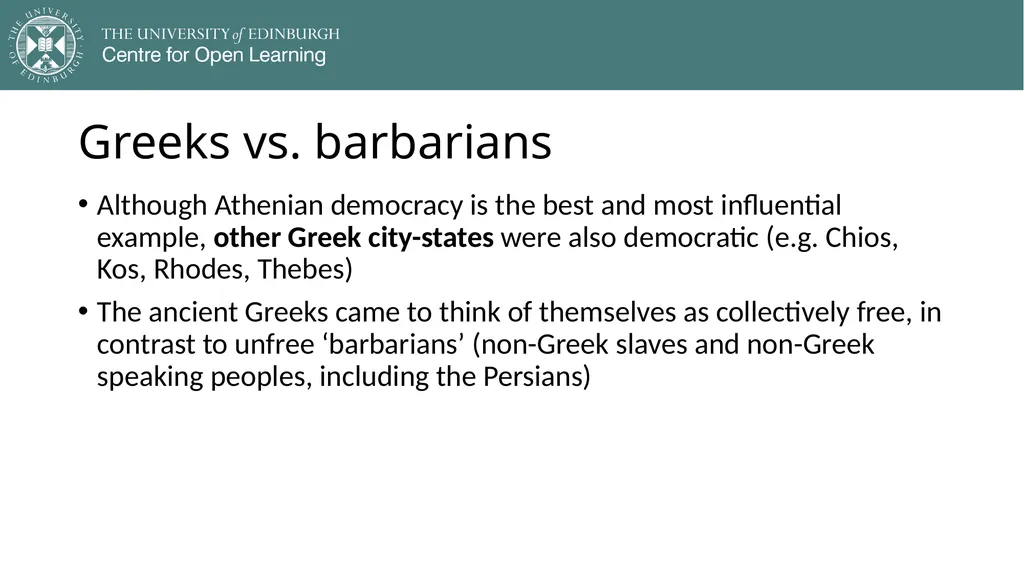 Democracy in Theory and Practice 2. Classic - slide 6 of 35