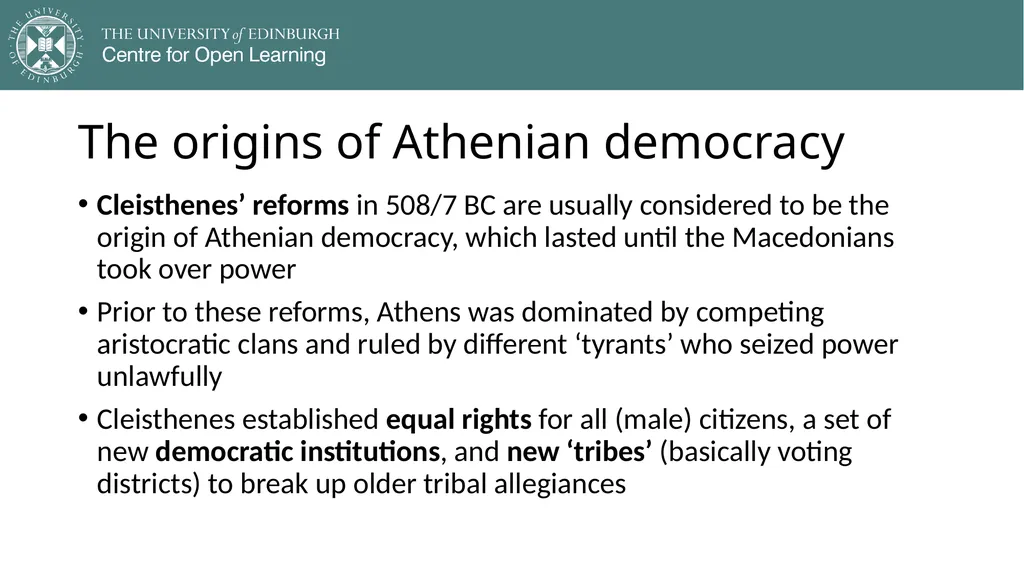 Democracy in Theory and Practice 2. Classic - slide 7 of 35