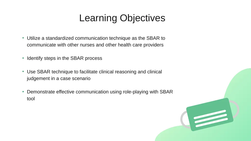 Using the SBAR Technique for Effective - slide 2 of 17