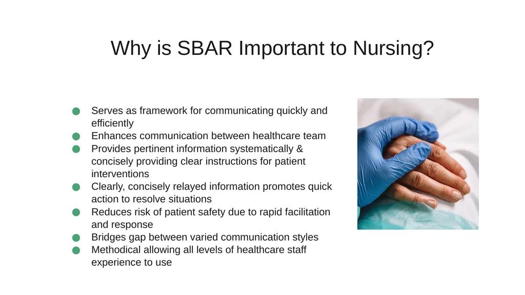 Using the SBAR Technique for Effective - slide 11 of 17