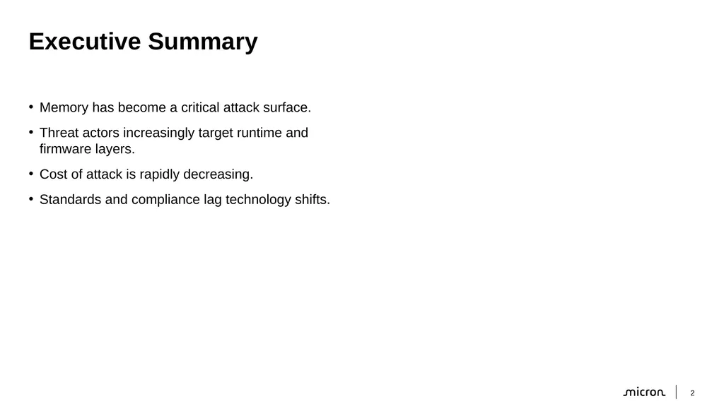 Security in Memory January 28, 2026 Tamara Schmitz - slide 2 of 13